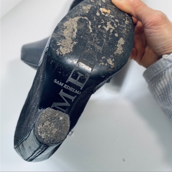 Sam Edelman leather ankle platform booties - Picture 3 of 9